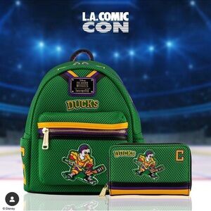 Loungefly The Mighty Ducks Cosplay Mini Backpack & Wallet - LACC 2021 Exclusive